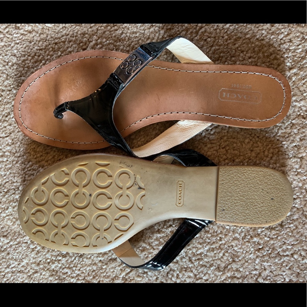 Coach Women’s Leather Thong